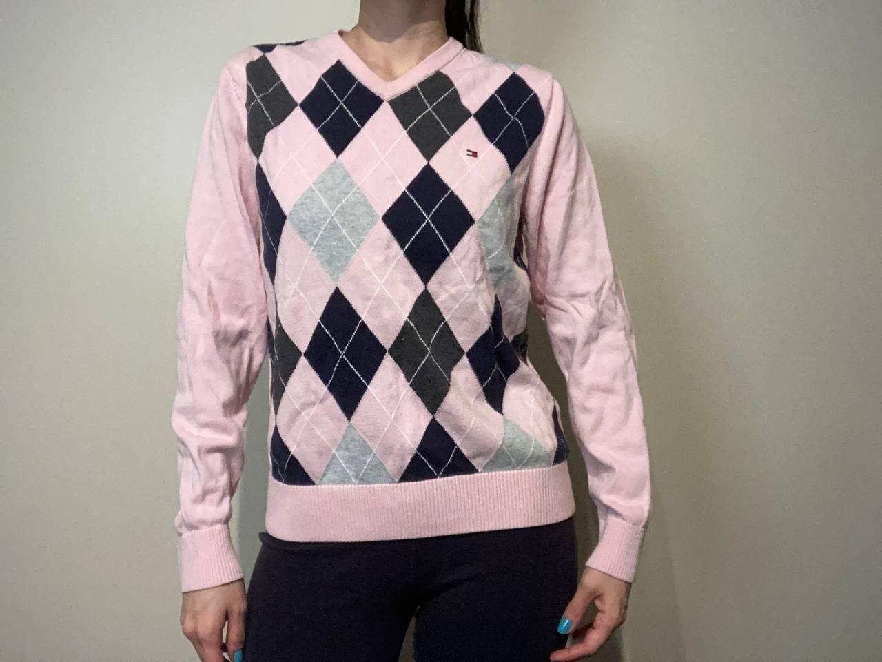 Tommy Hilfiger Argyle Sweater Size US XS / EU 42 / 0 - 7 Thumbnail