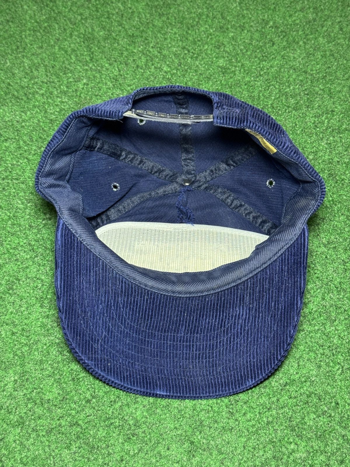 Vintage Vintage 90s Georgetown Hoyas Corduroy Blue Snapback Hat Size ONE SIZE - 5 Thumbnail