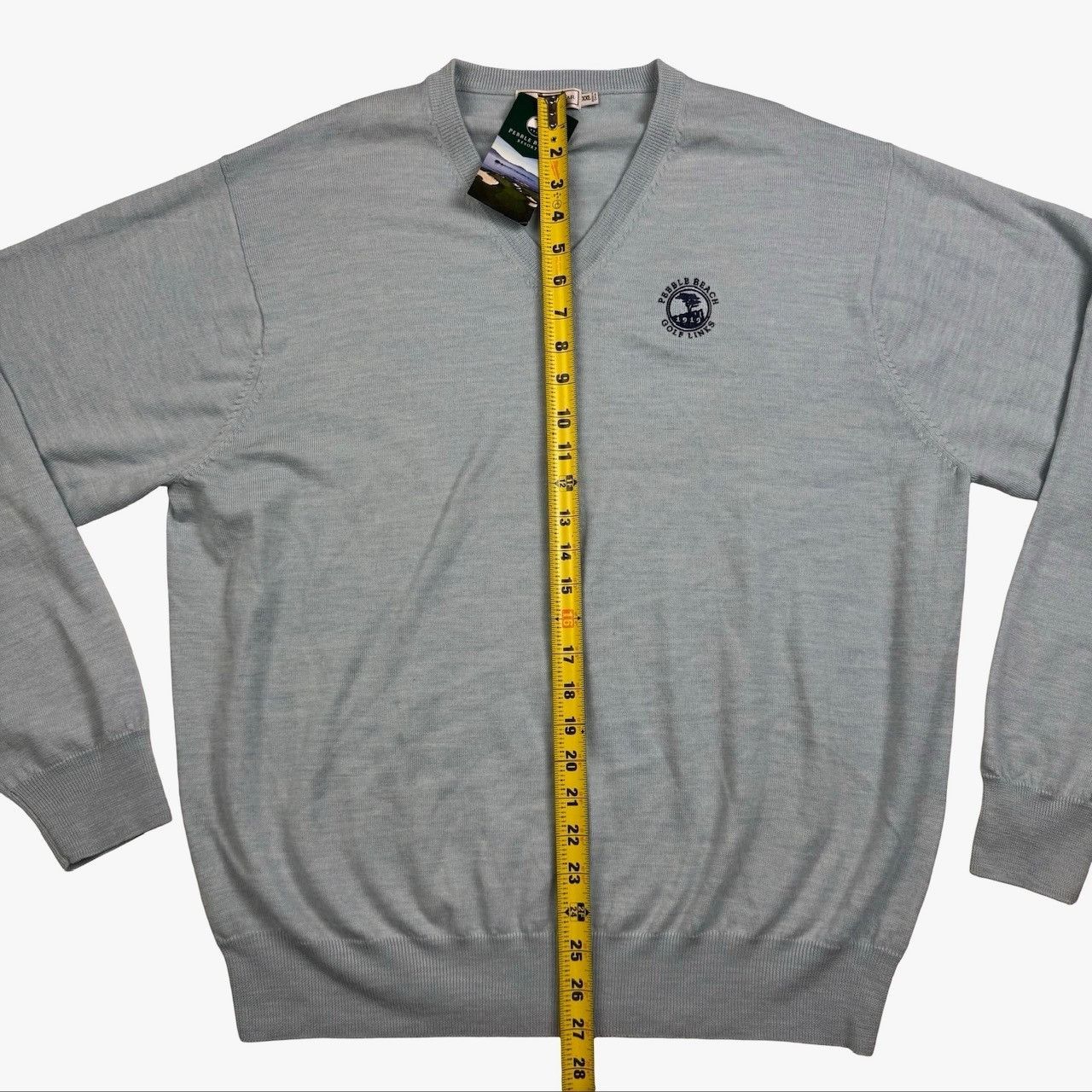 Peter Millar NEW Pebble Beach x Peter Millar Men's V-Neck Sweater Artic B Size US XXL / EU 58 / 5 - 5 Thumbnail