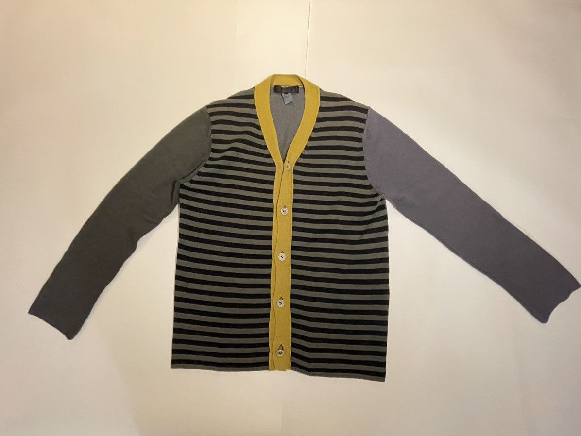 Comme des Garcons × Comme des Garcons SHIRT CDG Shirt Striped and Colourblocked Cardigan Size US L / EU 52-54 / 3 - 1 Thumbnail