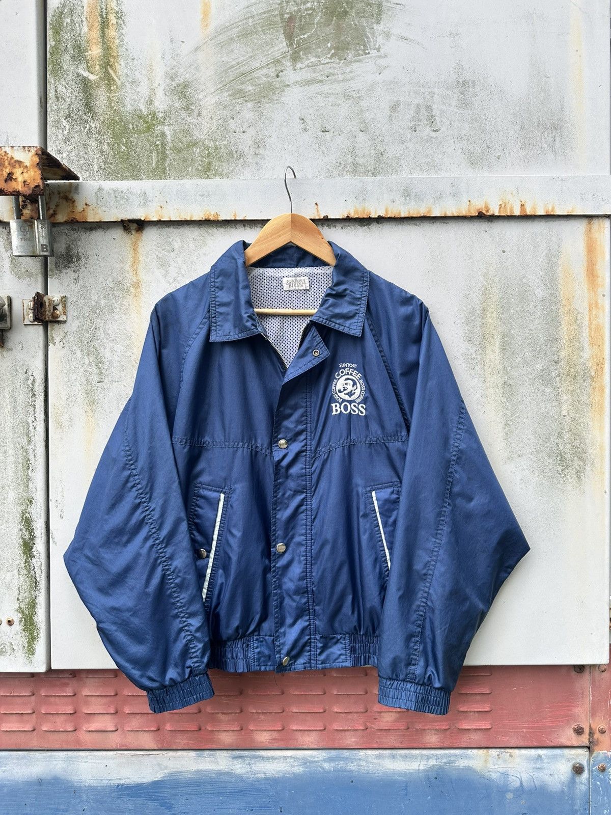 Vintage 👹Vintage Suntory Boss Coffee Light Bomber Jacket Size US M / EU 48-50 / 2 - 3 Thumbnail
