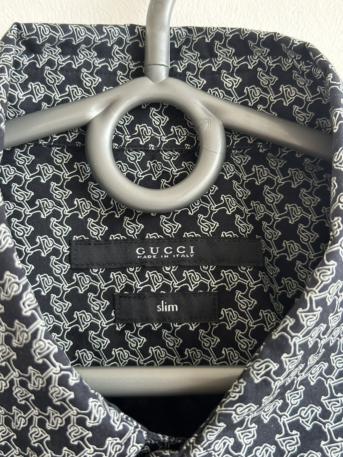 Gucci Gucci Shirt Button Up Print Horsebit Pattern Size 39/15,5 Size US S / EU 44-46 / 1 - 10 Thumbnail
