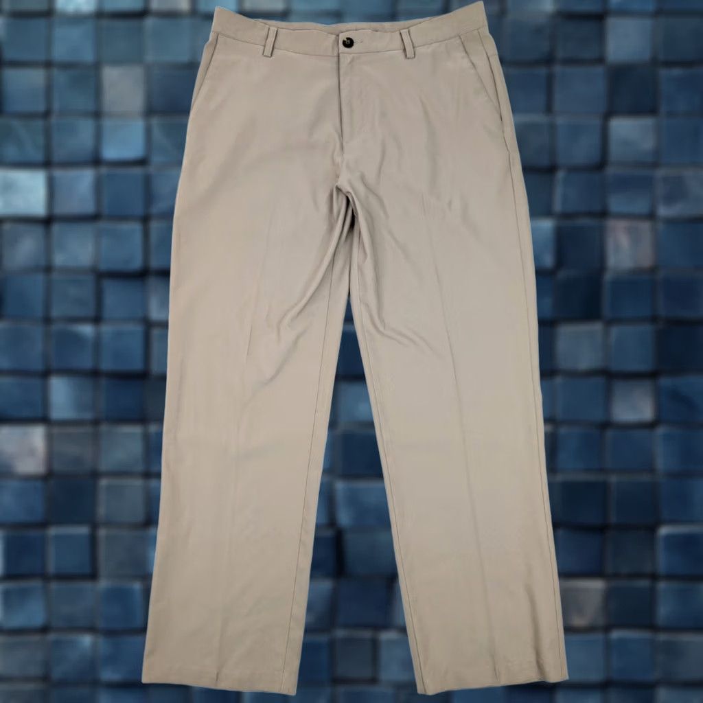 Adidas Adidas Climalite Golf Performance Pants Men 35 Beige Straight EUC - Chino, Regular, 35x31, Flat Front, Beiga Size US 35 - 1 Thumbnail