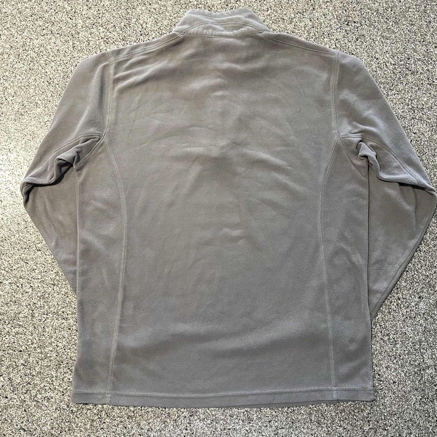 Vintage Columbia Half Zip Fleece Pullover Sweatshirt Womens M Long Sleeve Grey - Activewear, Regular Fit, Mock Neck, Zip Closure Size M / US 6-8 / IT 42-44 - 6 Thumbnail