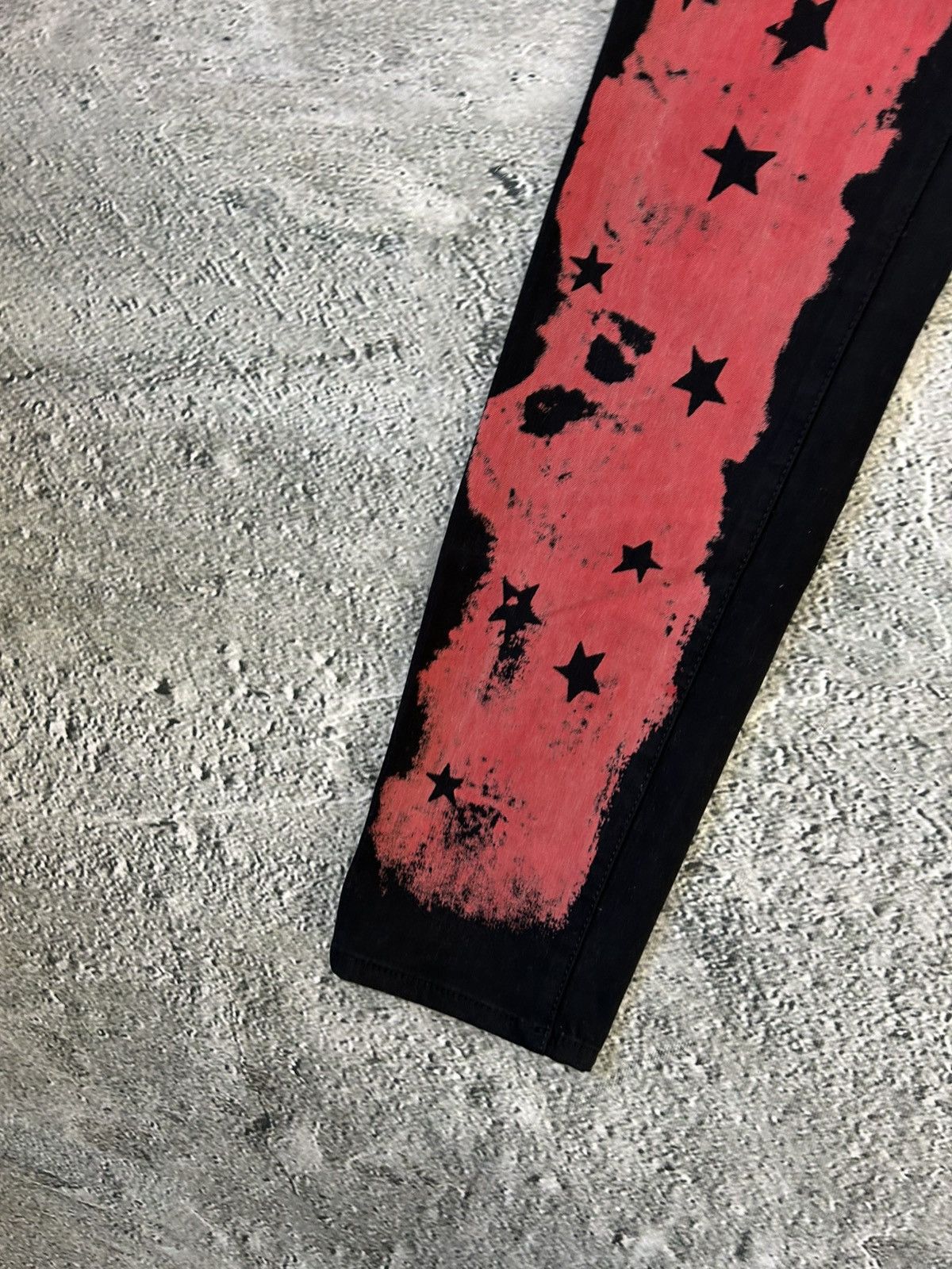 Other Y2K jeans black red slim stars Size US 30 / EU 46 - 5 Thumbnail