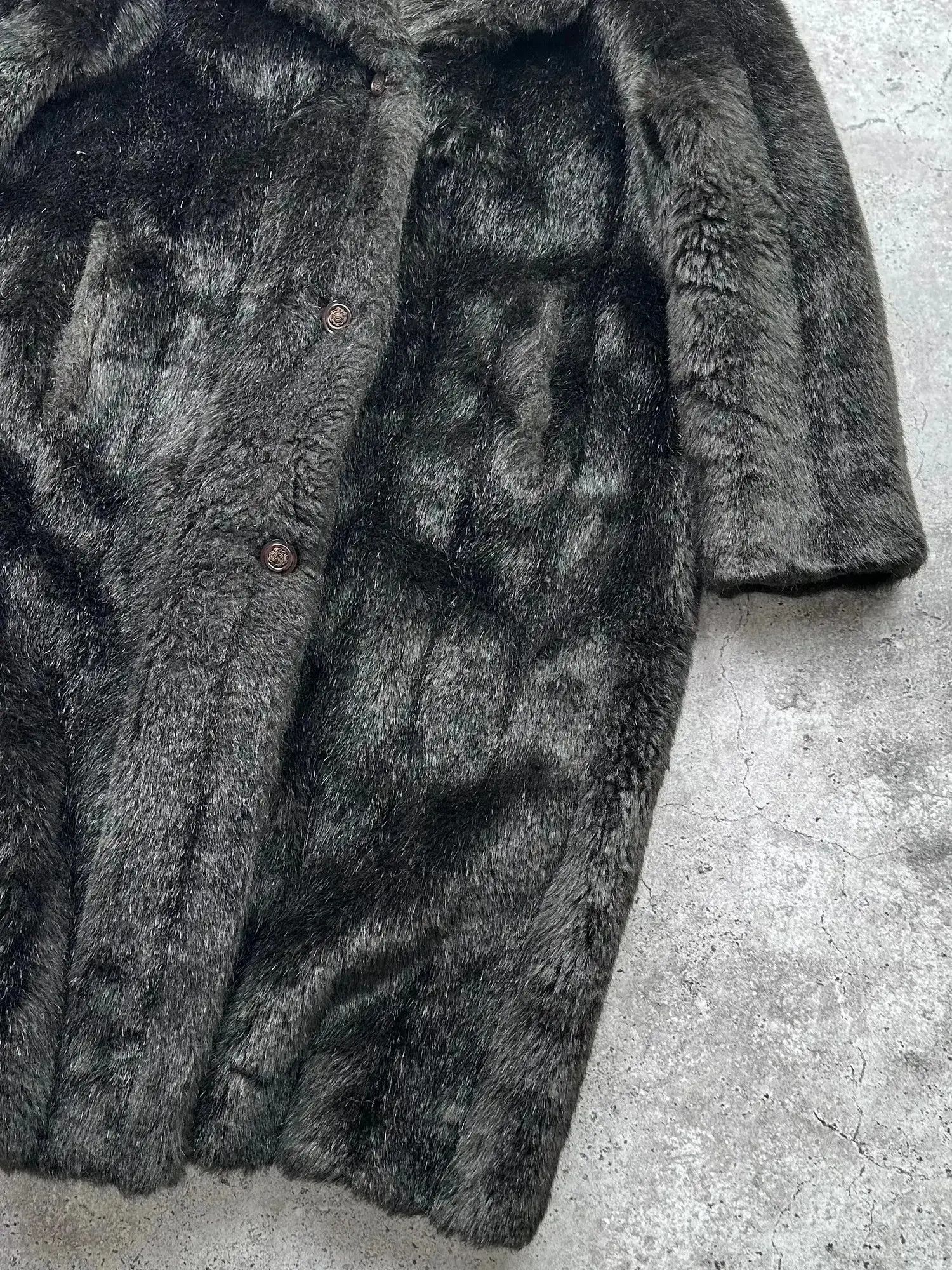 Japanese Brand Vintage Faux Fur Coat C153(V34) Size L / US 10 / IT 46 - 5 Thumbnail