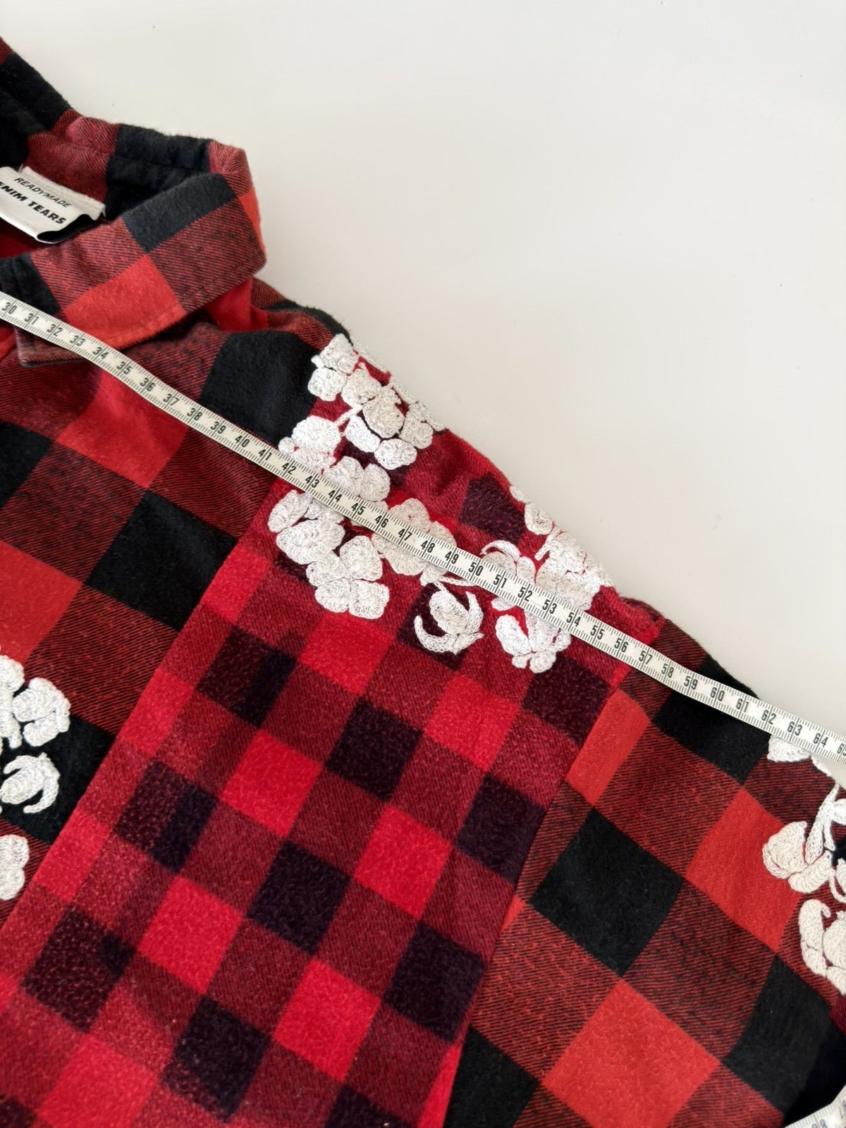 DENIM TEARS × READYMADE *RARE* DENIM TEARS X READYMADE JAPAN FLANNEL SHIRT RED SIZE2 Size US M / EU 48-50 / 2 - 23 Thumbnail