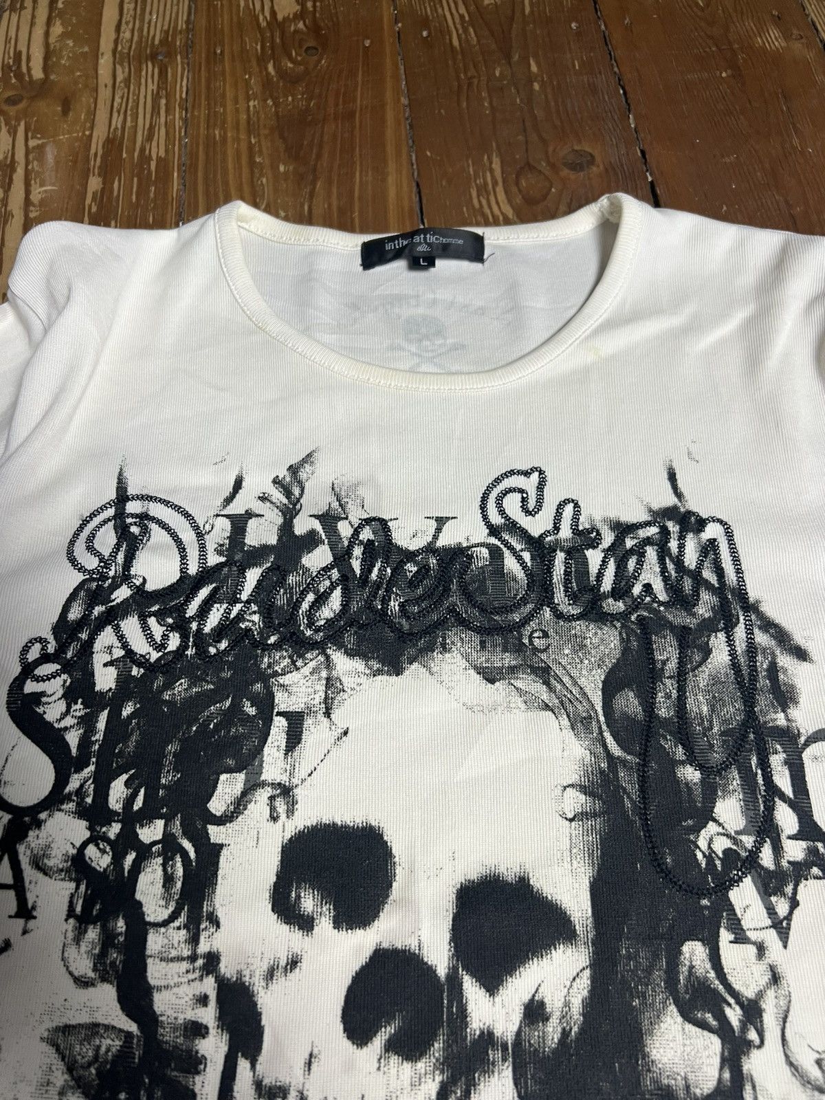 In The Attic In the Attic Chrome Skull goth Japenese Brand Size US L / EU 52-54 / 3 - 2 Thumbnail