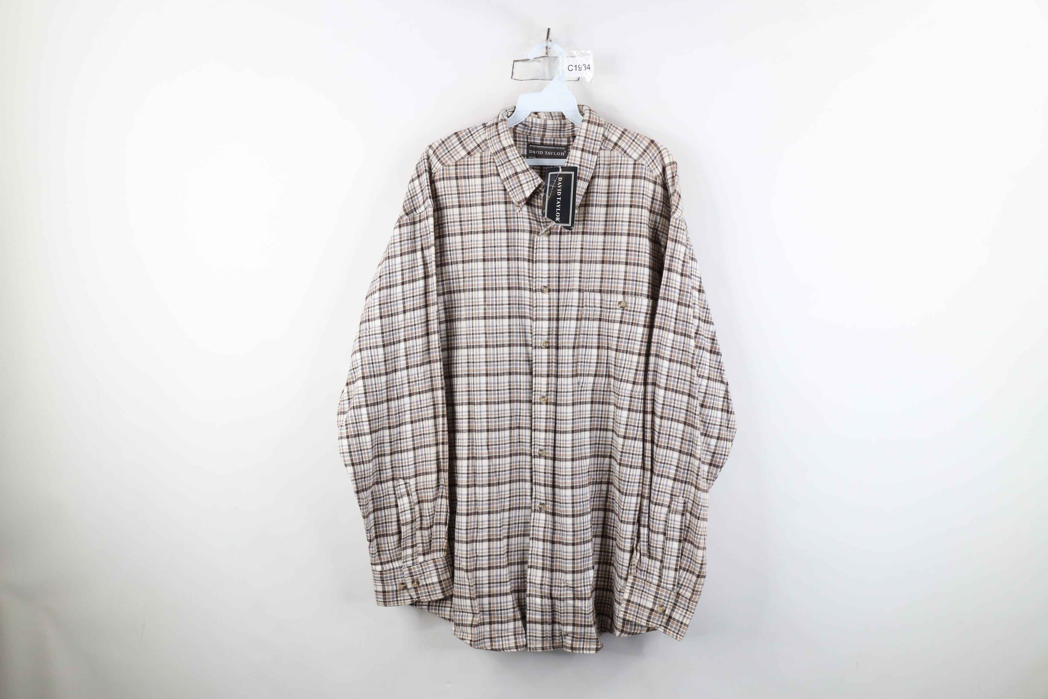Vintage Deadstock Vintage 90s Streetwear Button Down Shirt Plaid Size US XL / EU 56 / 4 - 1 Thumbnail