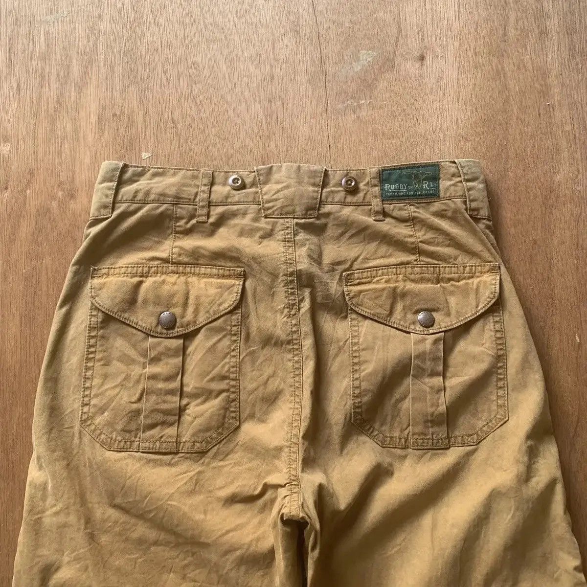 VINTAGE RUGBY POLO RALPH LAUREN DOUBLE KNEE RUSTY RARE PANTS