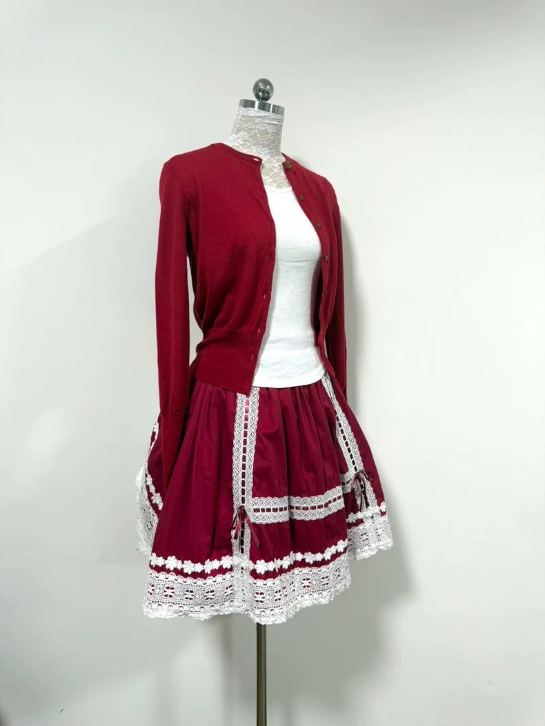 Vivienne Westwood Vivienne Westwood size1 A scarlet embroidered cardigan Size S / US 4 / IT 40 - 7 Thumbnail