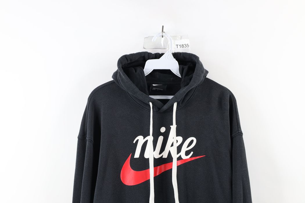 Nike Nike Spell Out Script Big Swoosh Logo Hoodie Sweatshirt | Grailed