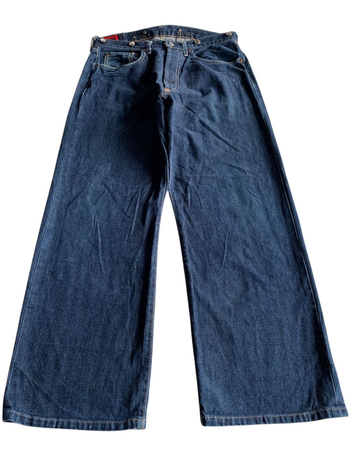 Schott VINTAGE SCHOTT SELVEDGE BUCKLE BACK JAPANESE DENIM Size US 32 / EU 48 - 4 Thumbnail