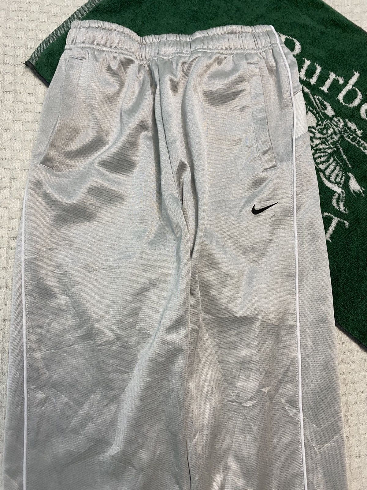 NOCTA × Nike 💥 VINTAGE NIKE 90S BAGGY WIDE LEG SWOOSH TRACK PANTS Y2K Size US 36 / EU 52 - 4 Thumbnail