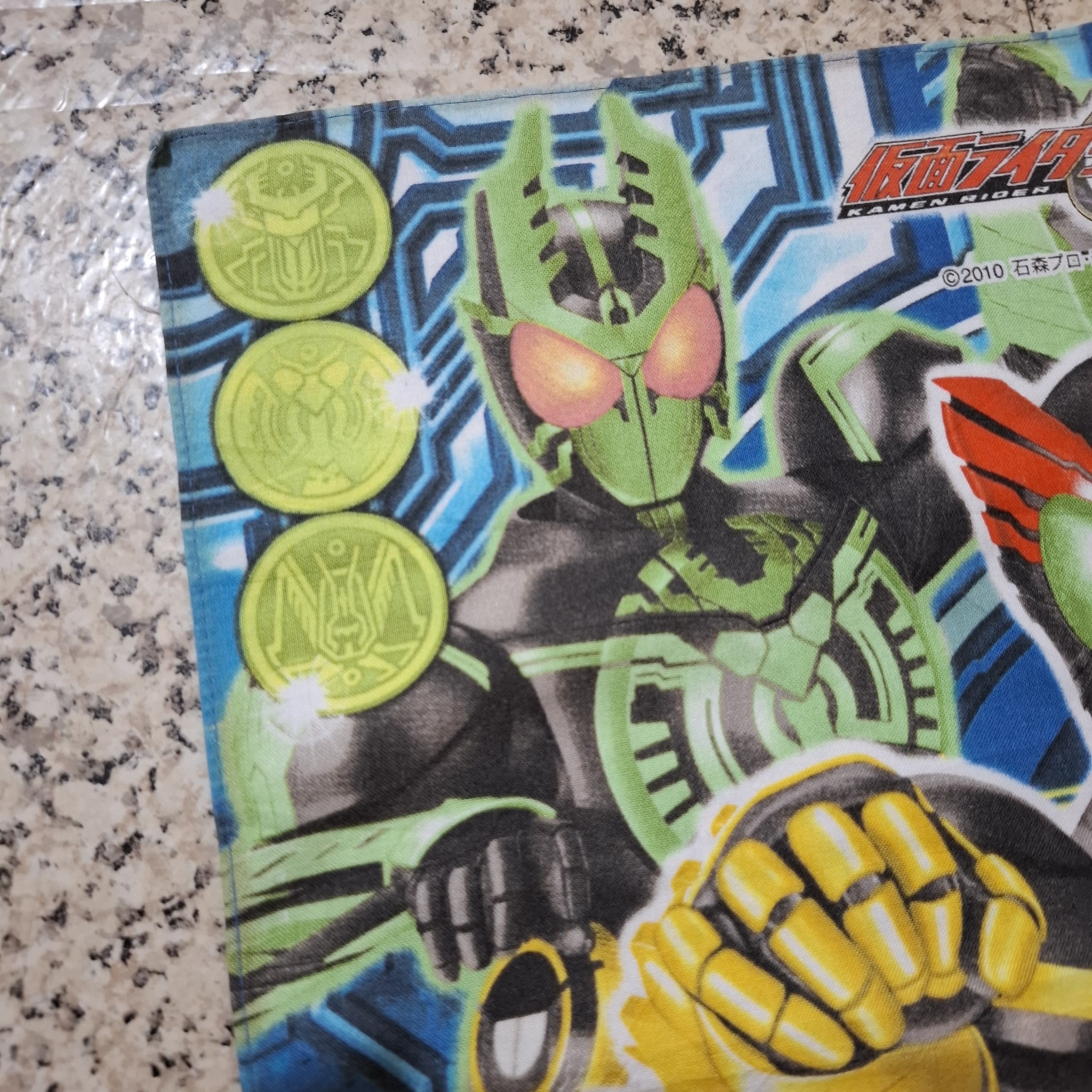Other VERY RARE Vintage Kamen Rider OOO Tatoba Combo Handkerchief Size ONE SIZE - 3 Thumbnail