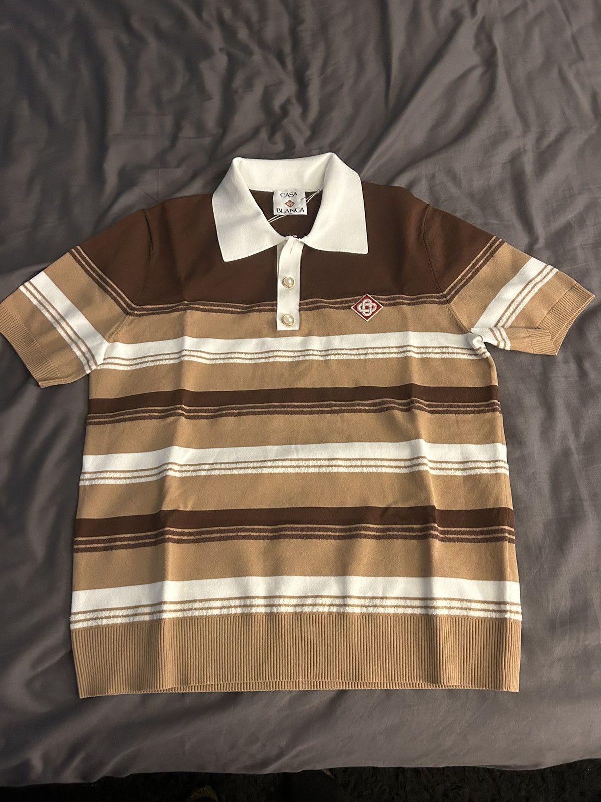 Casablanca Casablanca Chicano Striped Polo Size US M / EU 48-50 / 2 - 1 Thumbnail