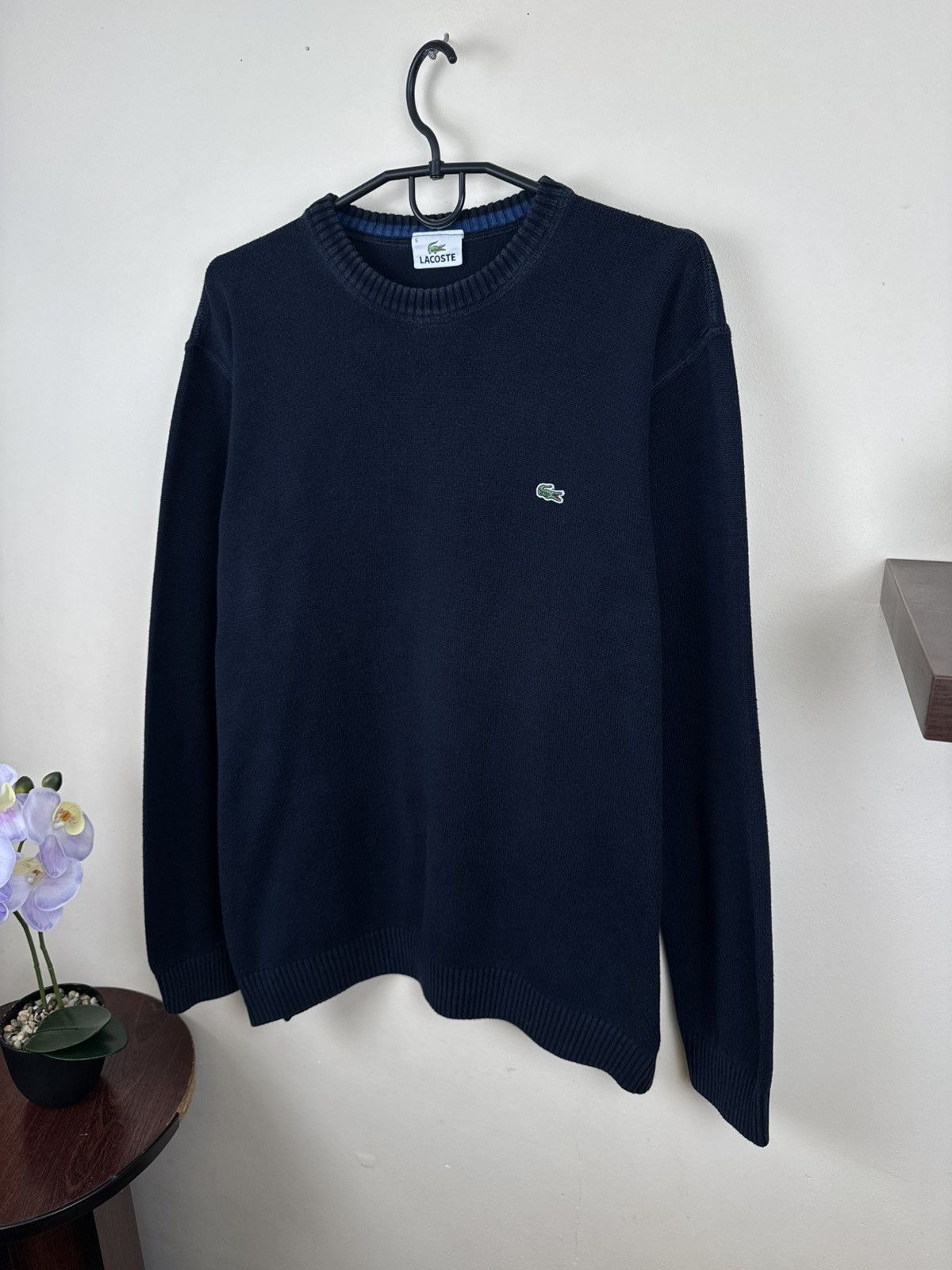 Lacoste Vintage Lacoste Sweater Dark Blue L Pasha Style Casual Size US L / EU 52-54 / 3 - 13 Thumbnail