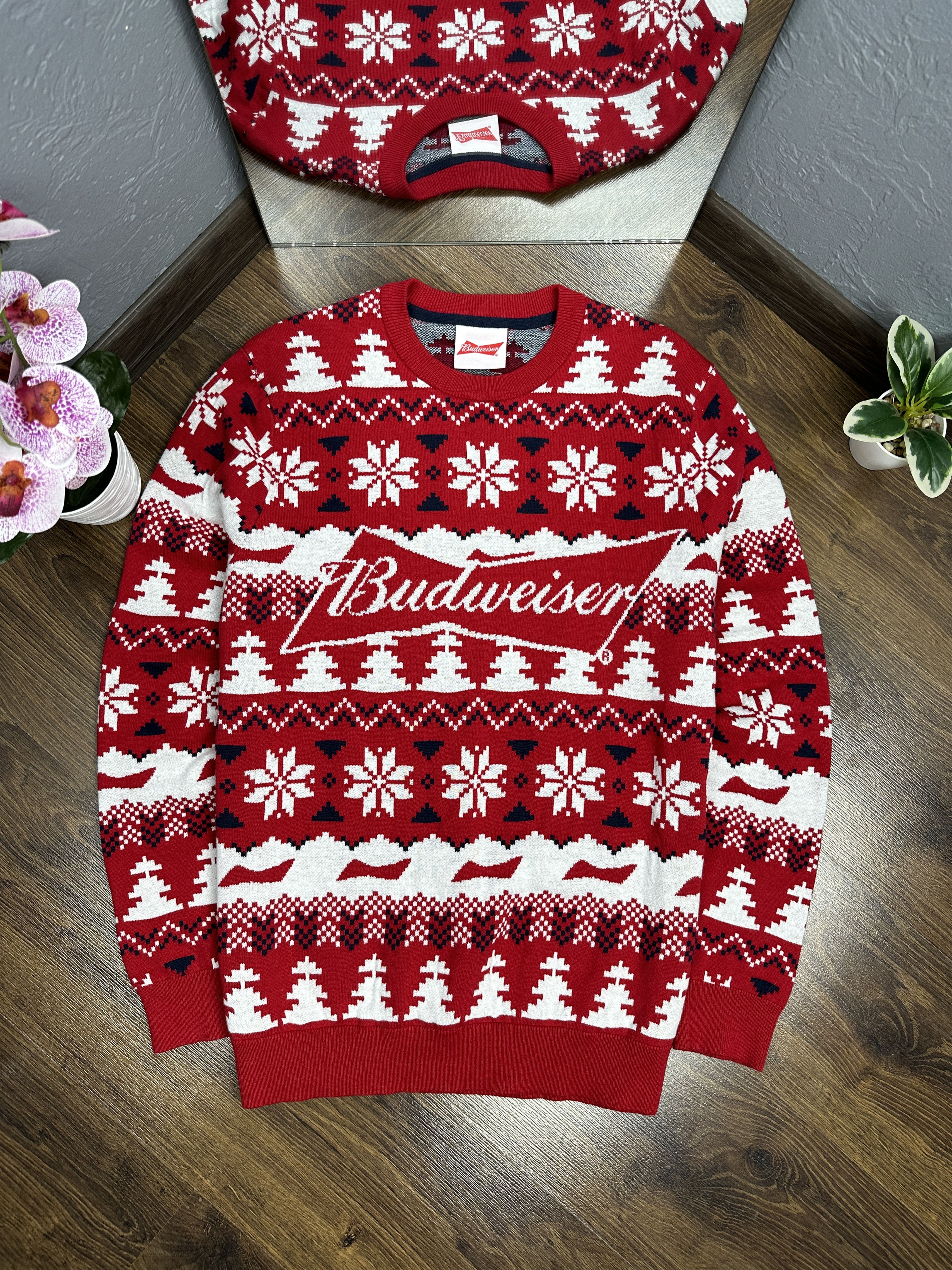 Budweiser Budweiser Mens Crew Neck Sweater Size US L / EU 52-54 / 3 - 1 Thumbnail