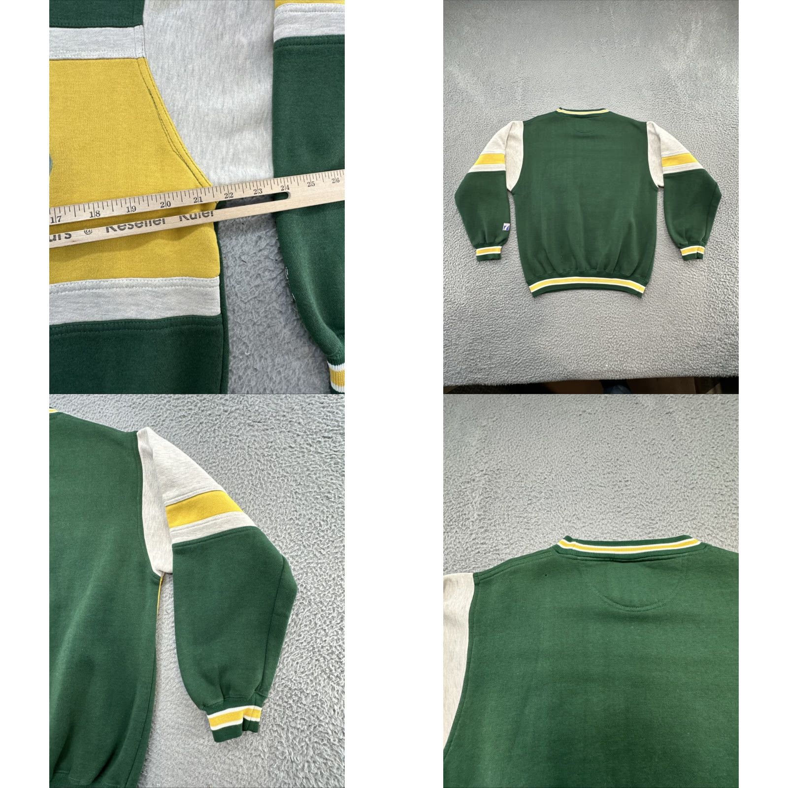 Logo 7 VINTAGE Logo 7 Sweatshirt Green Bay Packers Logo 7 Crew Neck Long Sleeve Men L Green Graphic Print Pullover Sports Football Fall Winter Spring Mens Size US L / EU 52-54 / 3 - 9 Thumbnail