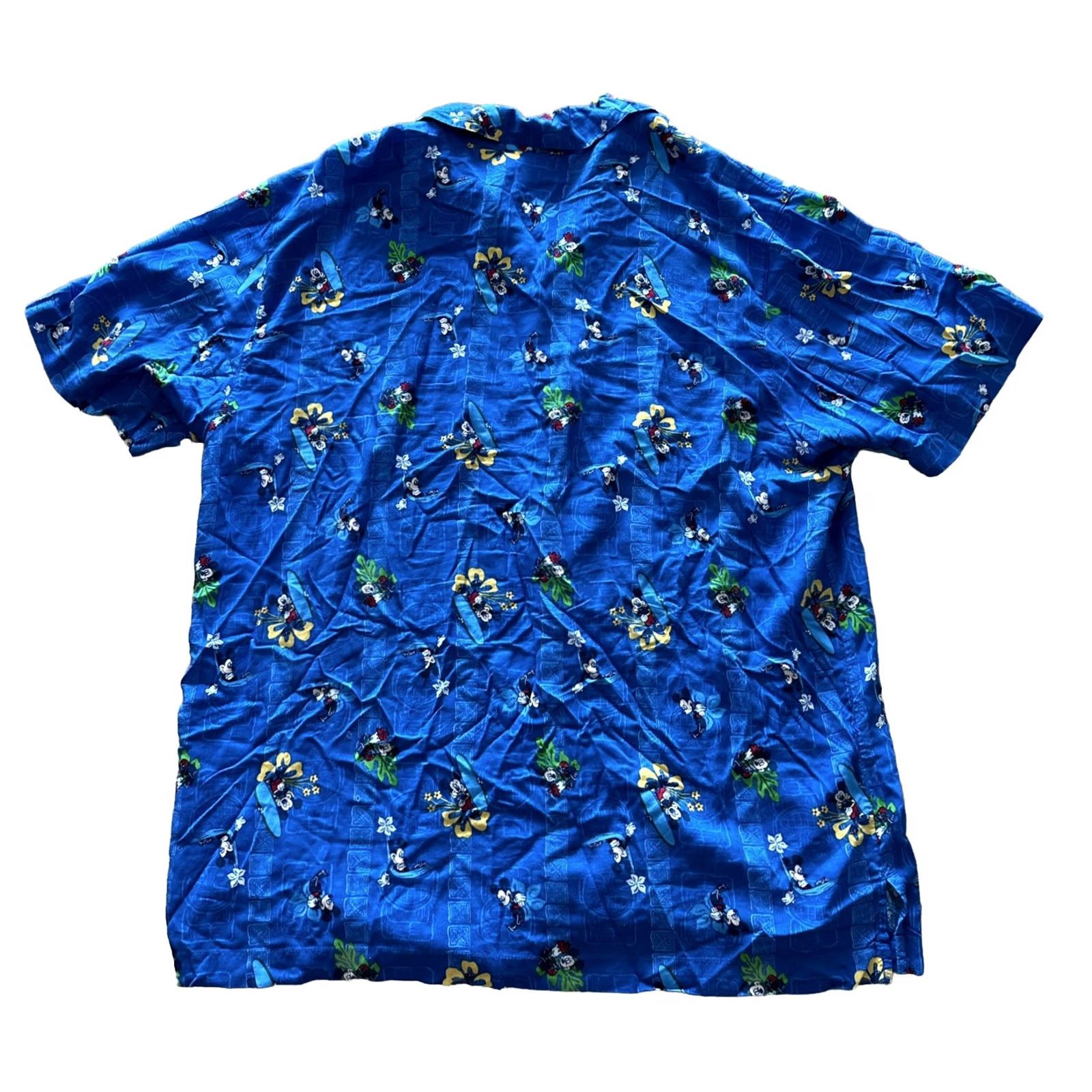 Disney Vtg Disney Store Mickey Hawaiian Shirt Mens XL Aloha Surfing Hammock EUC Size US M / EU 48-50 / 2 - 7 Thumbnail