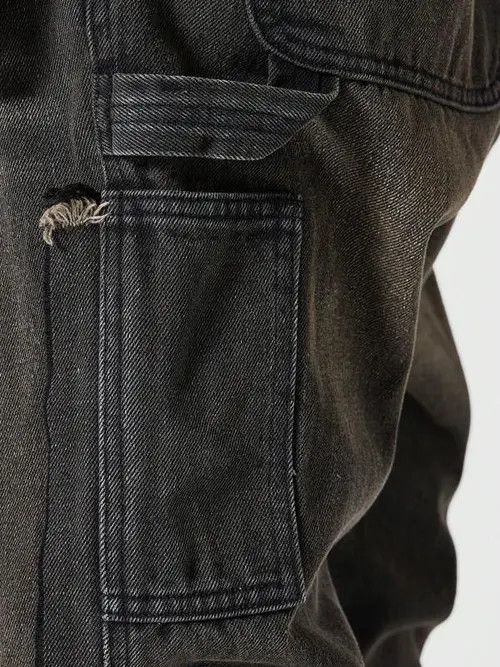 Japanese Brand Yukiko x Asaka Stacked Workwear Skinny Jeans Size US 32 / EU 48 - 2 Thumbnail