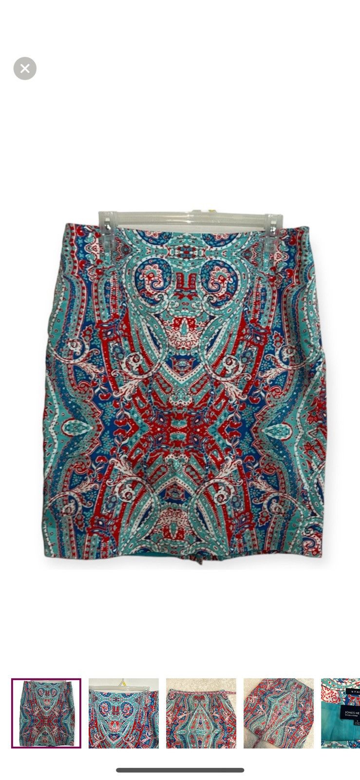 Jones New York Jones New York paisley pattern pencil skirt size 6 Size 28" / US 6 / IT 42 - 1 Thumbnail