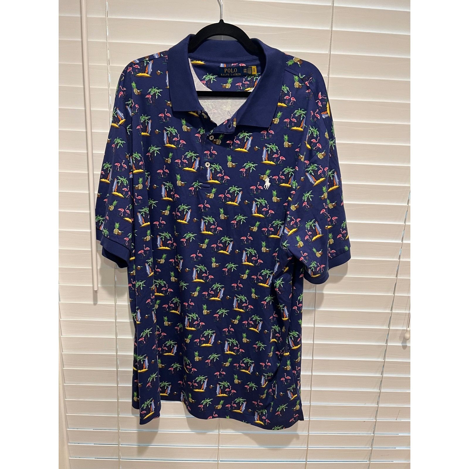 Polo Ralph Lauren Polo Ralph Lauren Men's Tropical Flamingo Print Polo Shirt, Size US XXL / EU 58 / 5 - 1 Thumbnail
