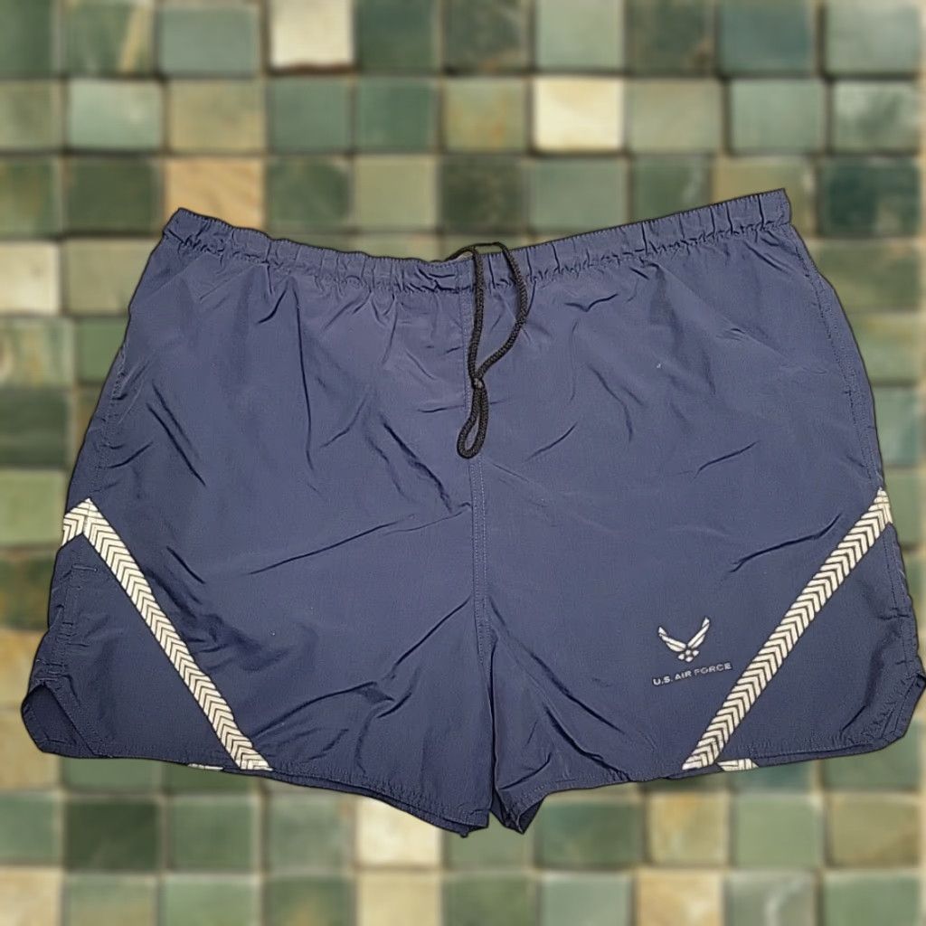 Vintage VINTAGE US Air Force Shorts Mens XL Blue PT Training Reflective Military Size US 36 / EU 52 - 1 Thumbnail