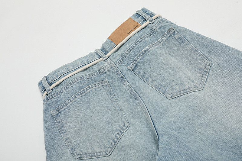 Jean American Retro Washed Blue Saber Jeans Size US 32 / EU 48 - 4 Thumbnail