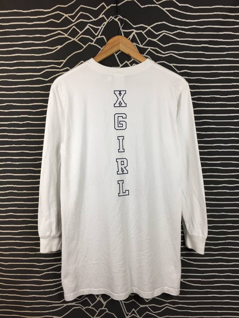 Japanese Brand X-girl Japan Box Logo Vertical Back Print Long Sleeve Tee Size US S / EU 44-46 / 1 - 9 Thumbnail