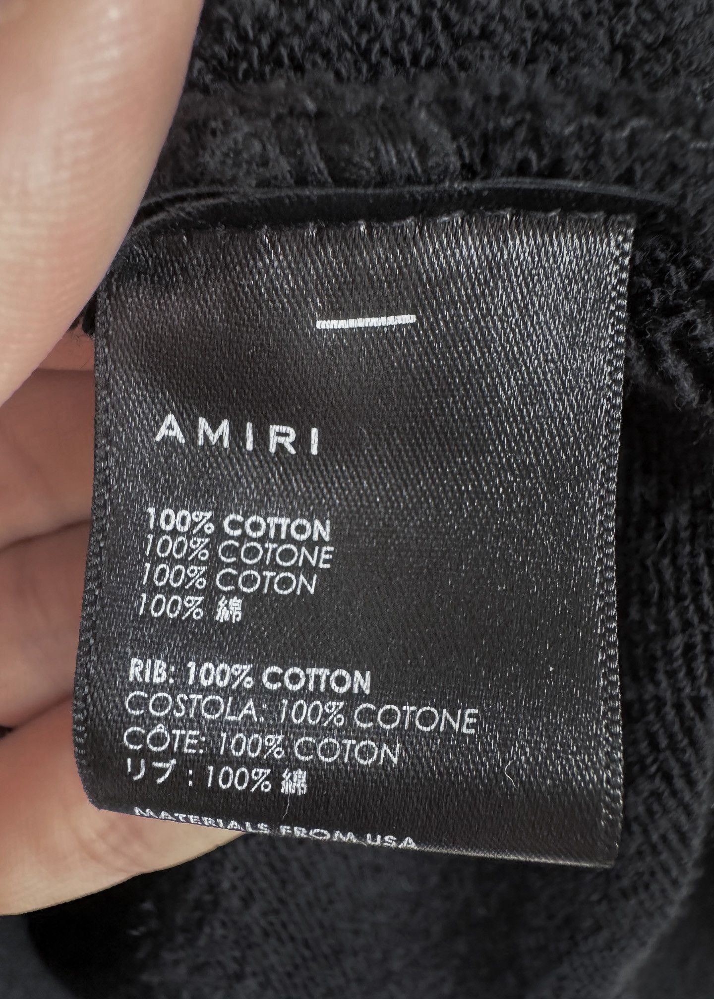 Amiri Amiri Black Small Logo Terrycloth Hoodie Size US M / EU 48-50 / 2 - 8 Thumbnail