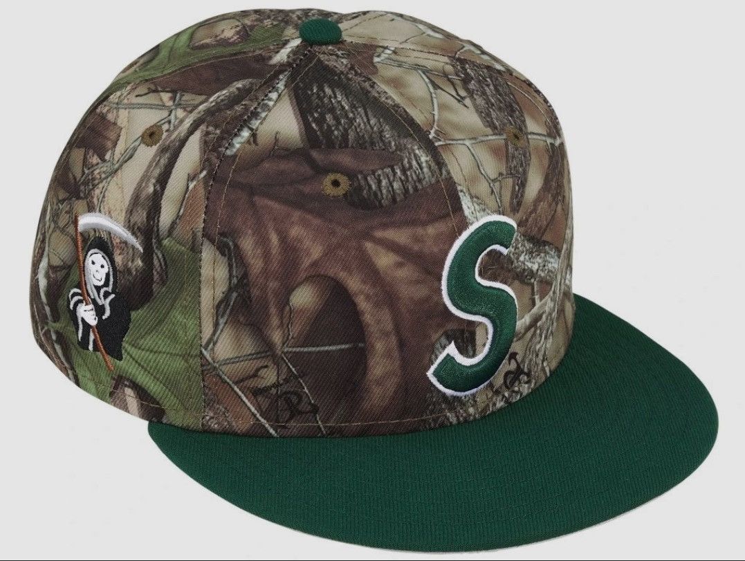 Supreme 7 1/2 Supreme Real Tree Camo Reaper S Logo fitted hat Size ONE SIZE - 1 Thumbnail