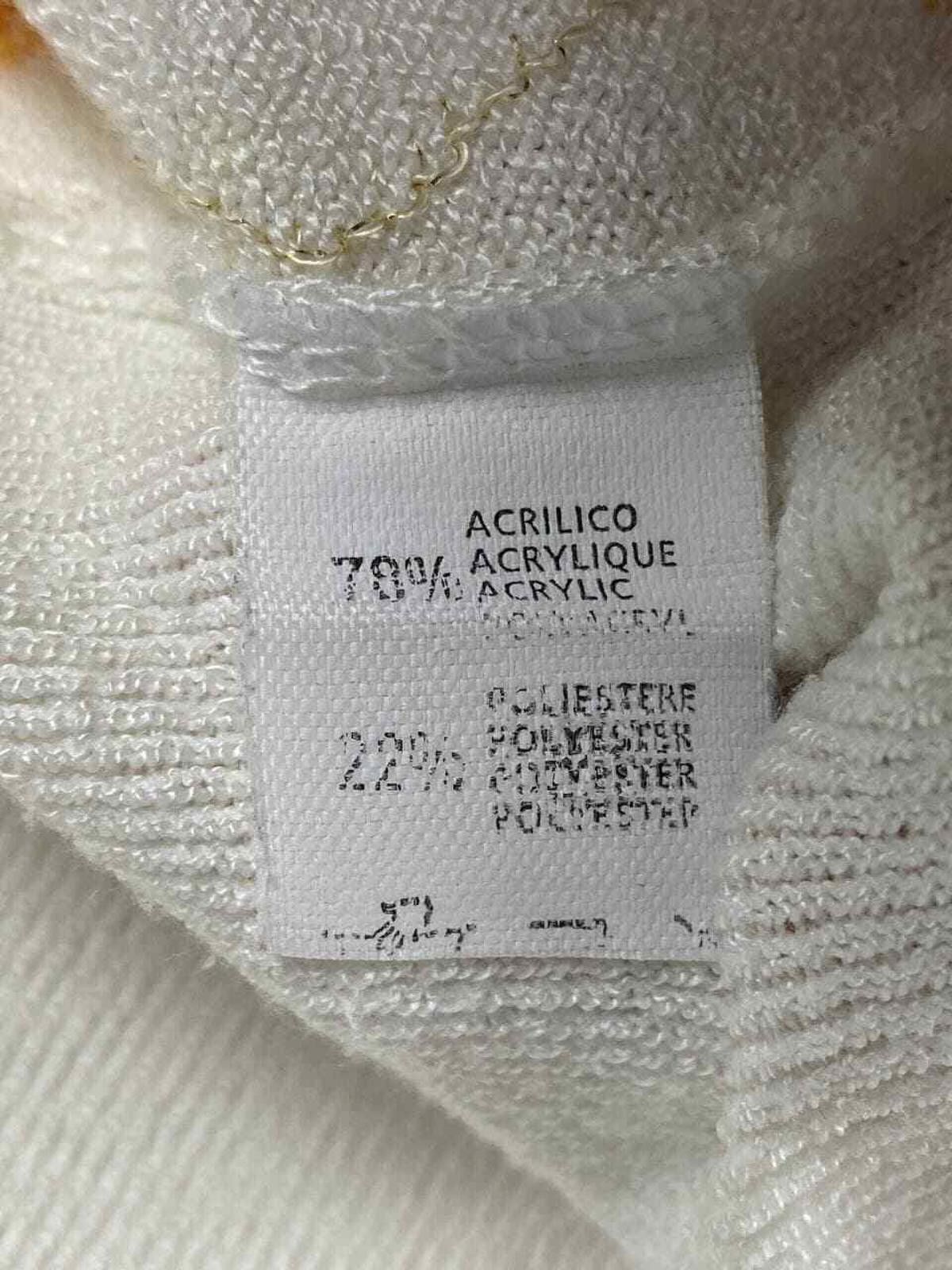Vintage Ladies Vintage Bottega Agryle White Yellow Cardigan Size M Size M / US 6-8 / IT 42-44 - 8 Thumbnail