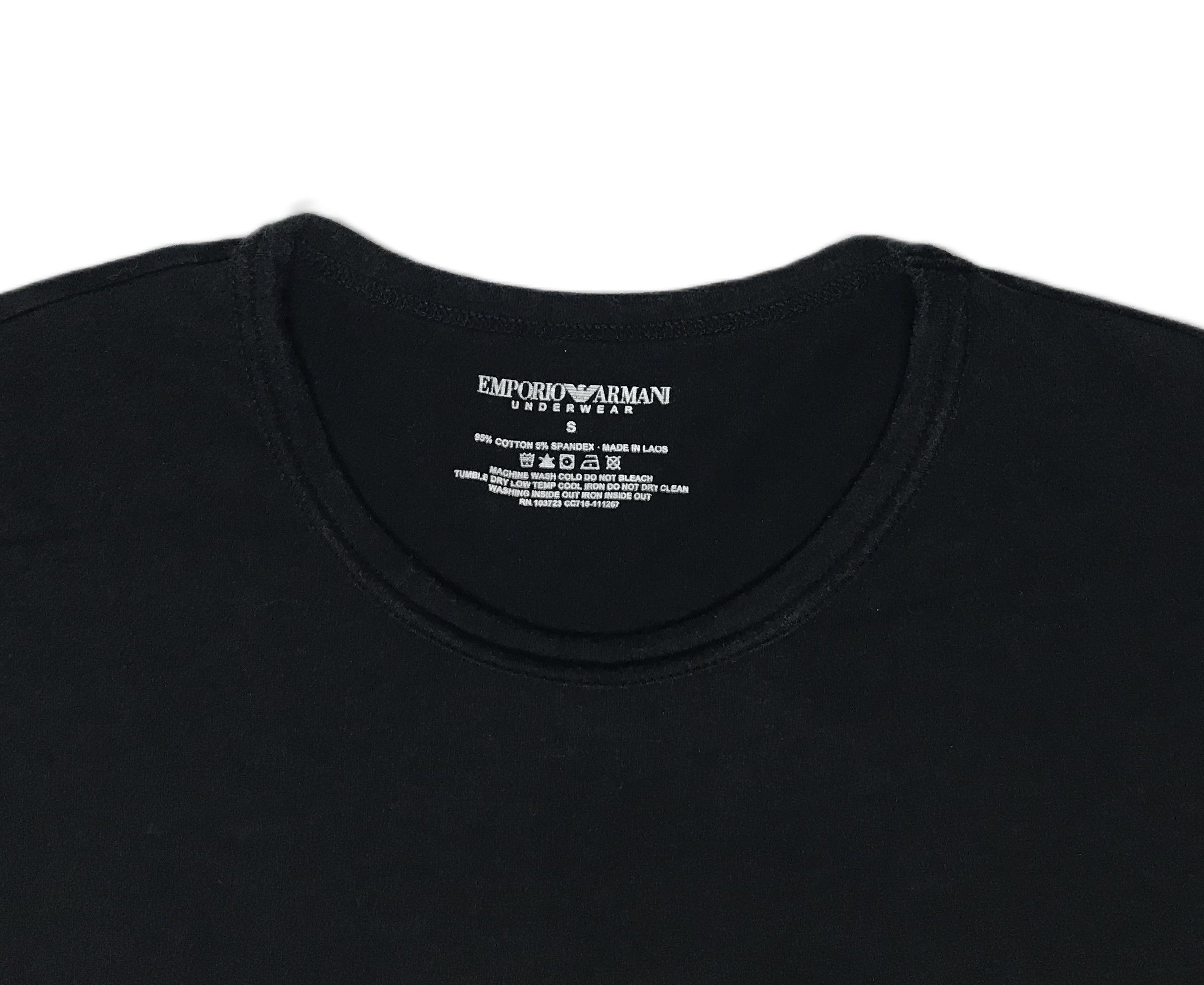 Emporio Armani Emporio Armani Mens T-Shirt Size S Black Size US S / EU 44-46 / 1 - 5 Thumbnail
