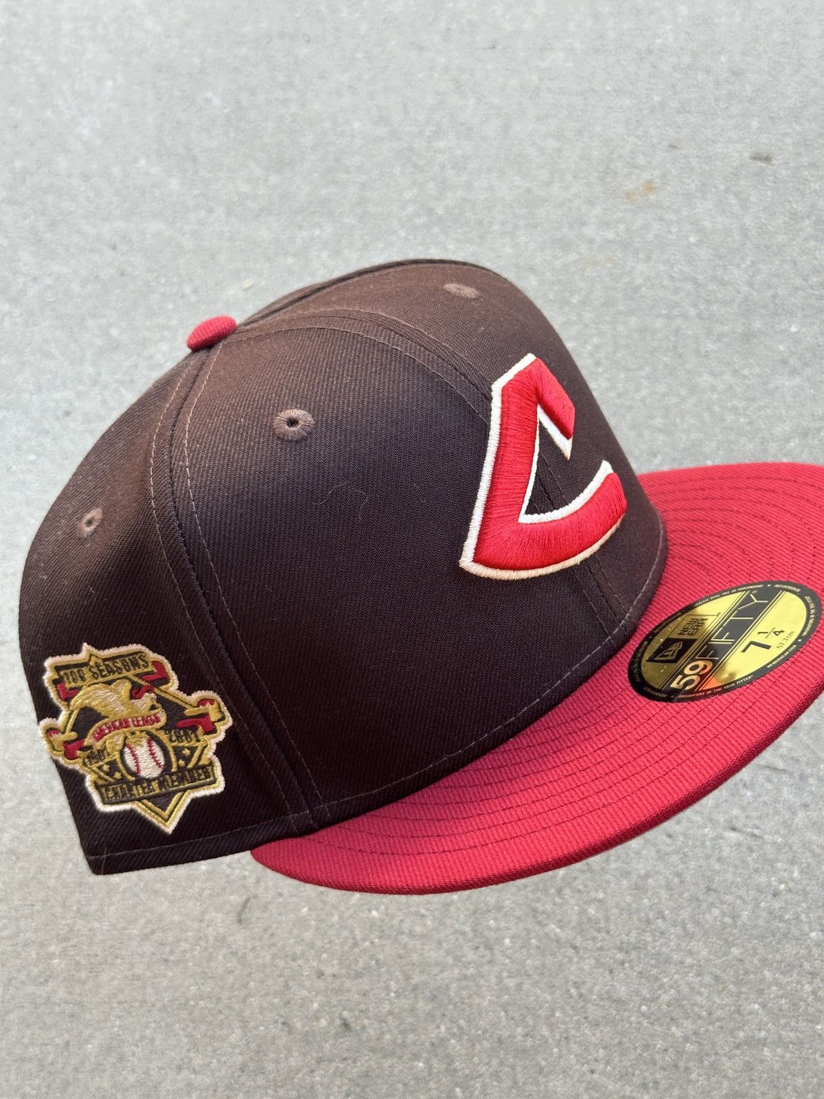 MLB × New Era Cleveland Indians Two Tone Fitted Hat 7 1/4 Size ONE SIZE - 1 Thumbnail