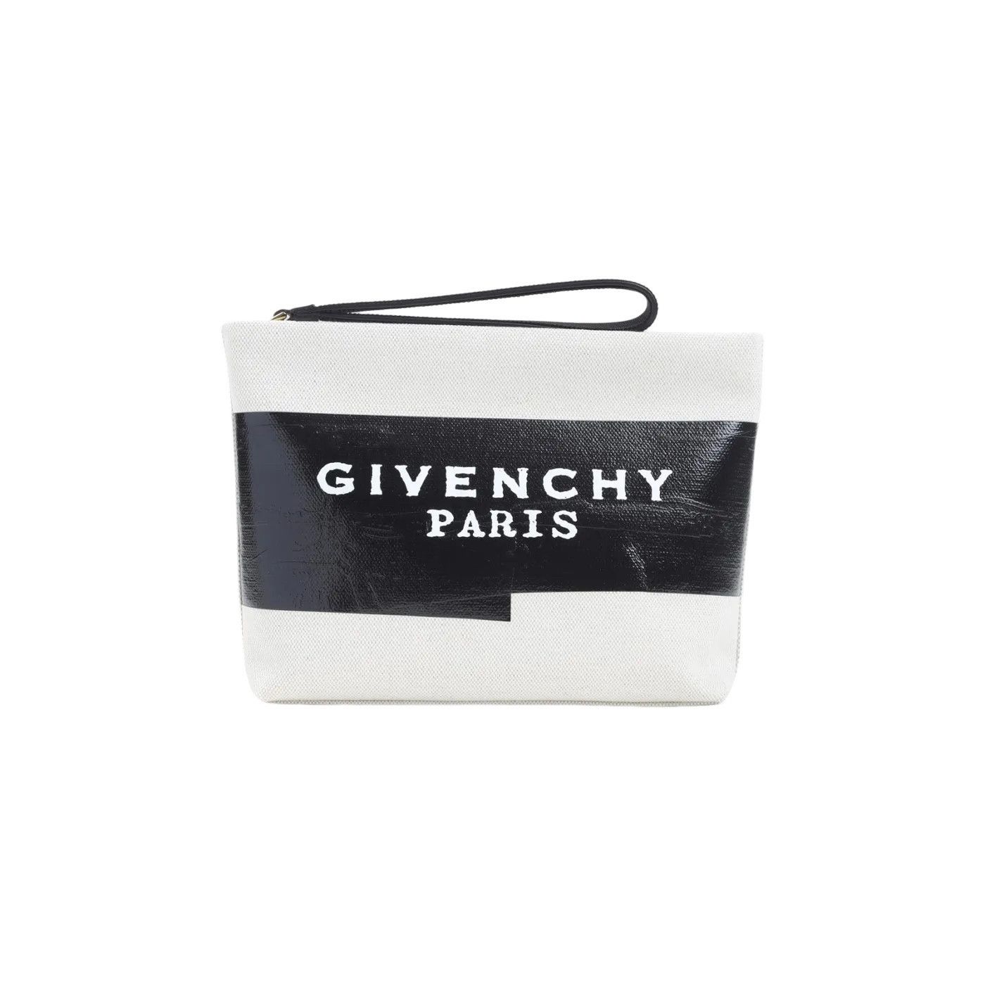 Givenchy GIVENCHY Beige/Black Cotton Clutch Bag New And Authentic Size ONE SIZE - 1 Thumbnail