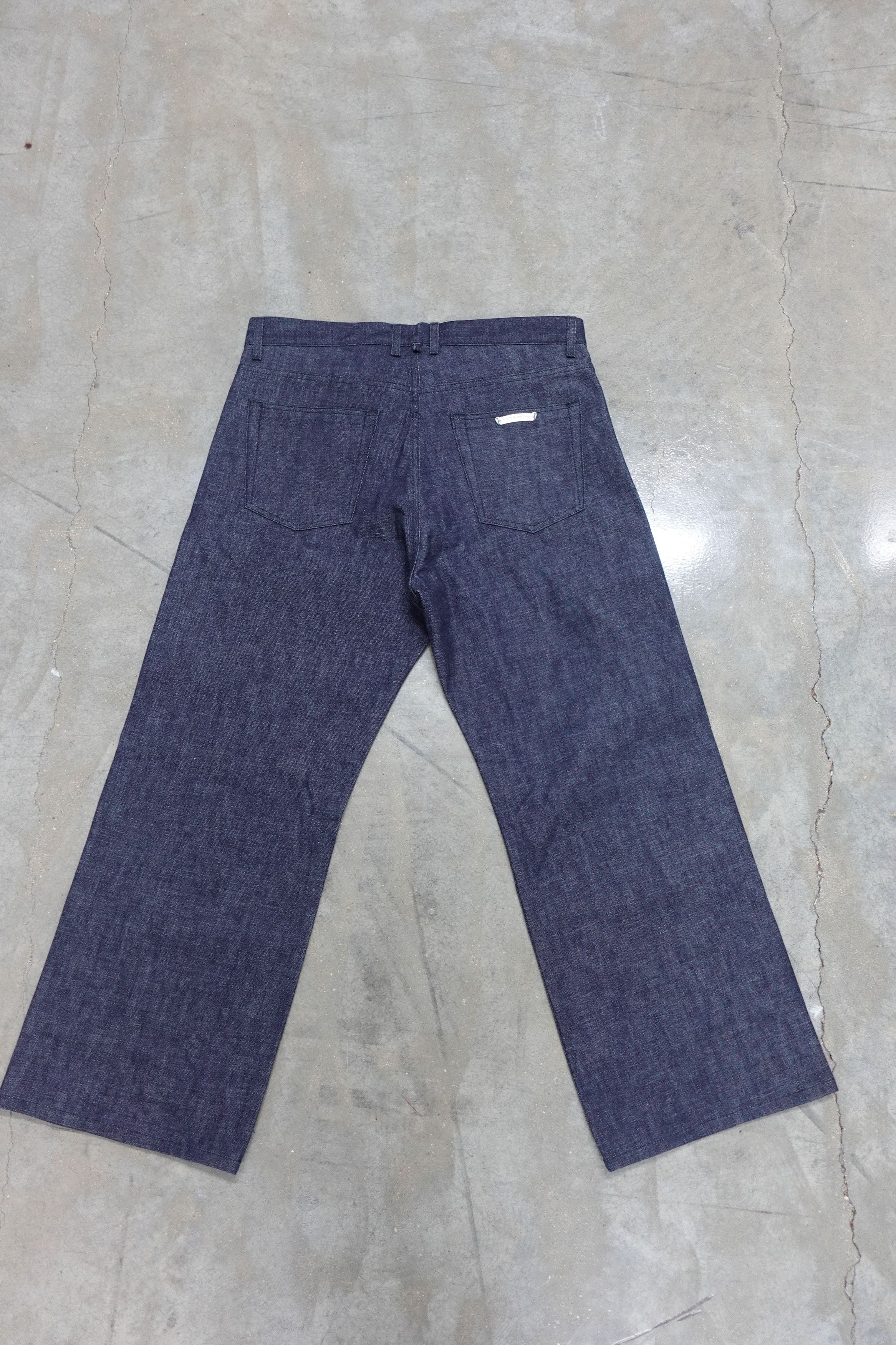 CHROME HEARTS KS FIT BAGGY JEANS INDIGO BLUE