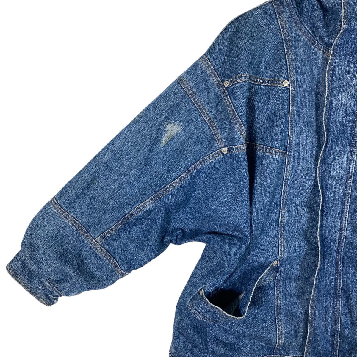 X-Girl Vintage X-Girl Denim Blouson Hoodie Zipper/Button Jacket Size XL / US 12-14 / IT 48-50 - 5 Thumbnail