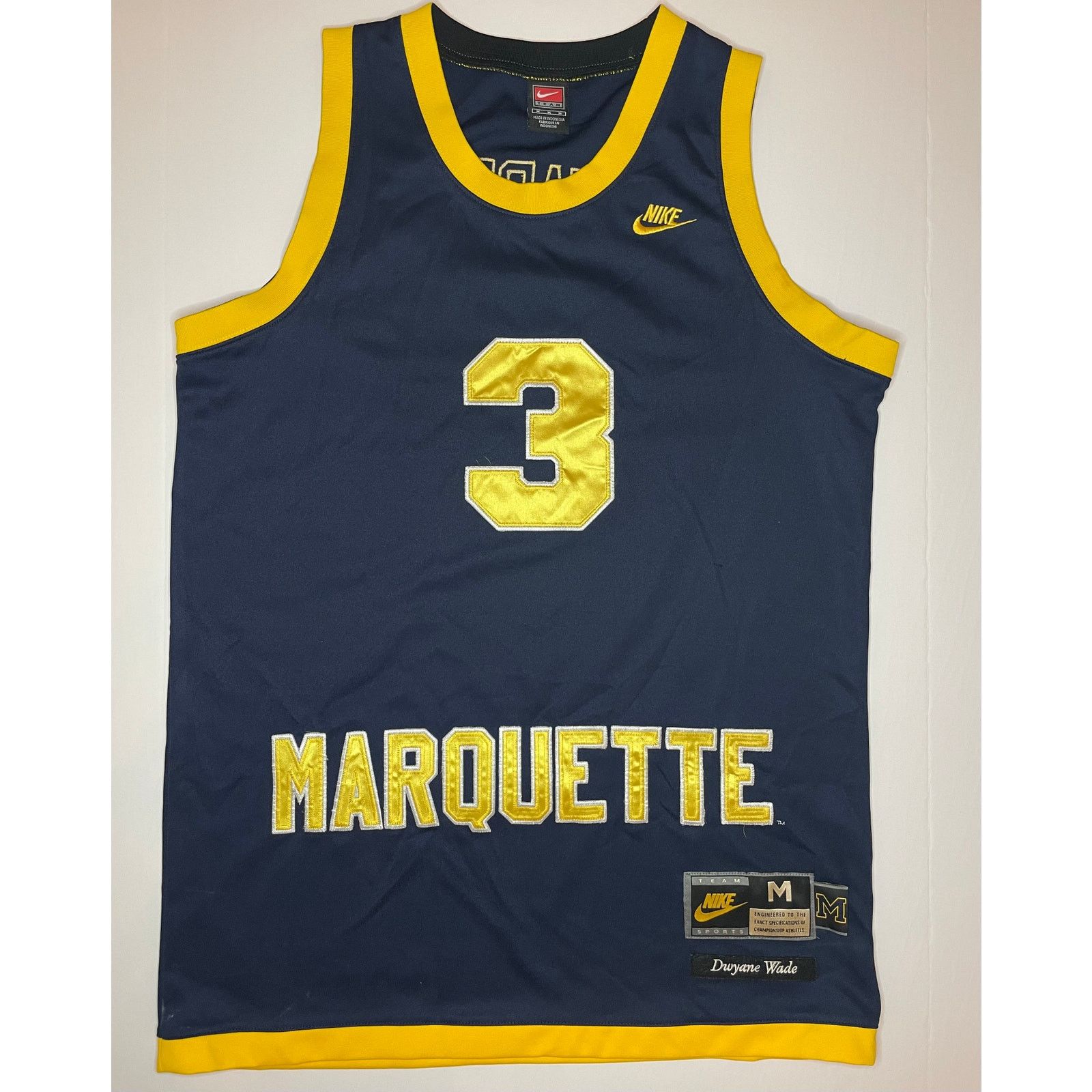 Nike Vintage Dwayne Wade Nike Marquette Jersey Size US M / EU 48-50 / 2 - 3 Thumbnail