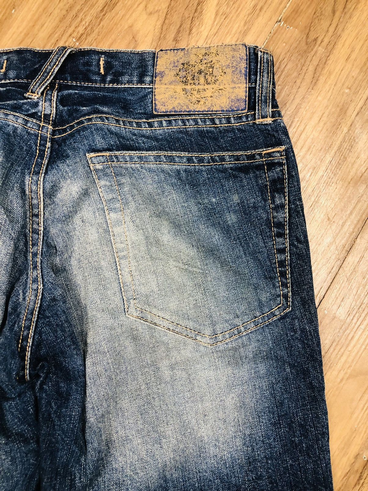 PPFM PPFM Japanese Denim Jeans Distressed Ripped Fade Unik (37) Size US 30 / EU 46 - 19 Thumbnail