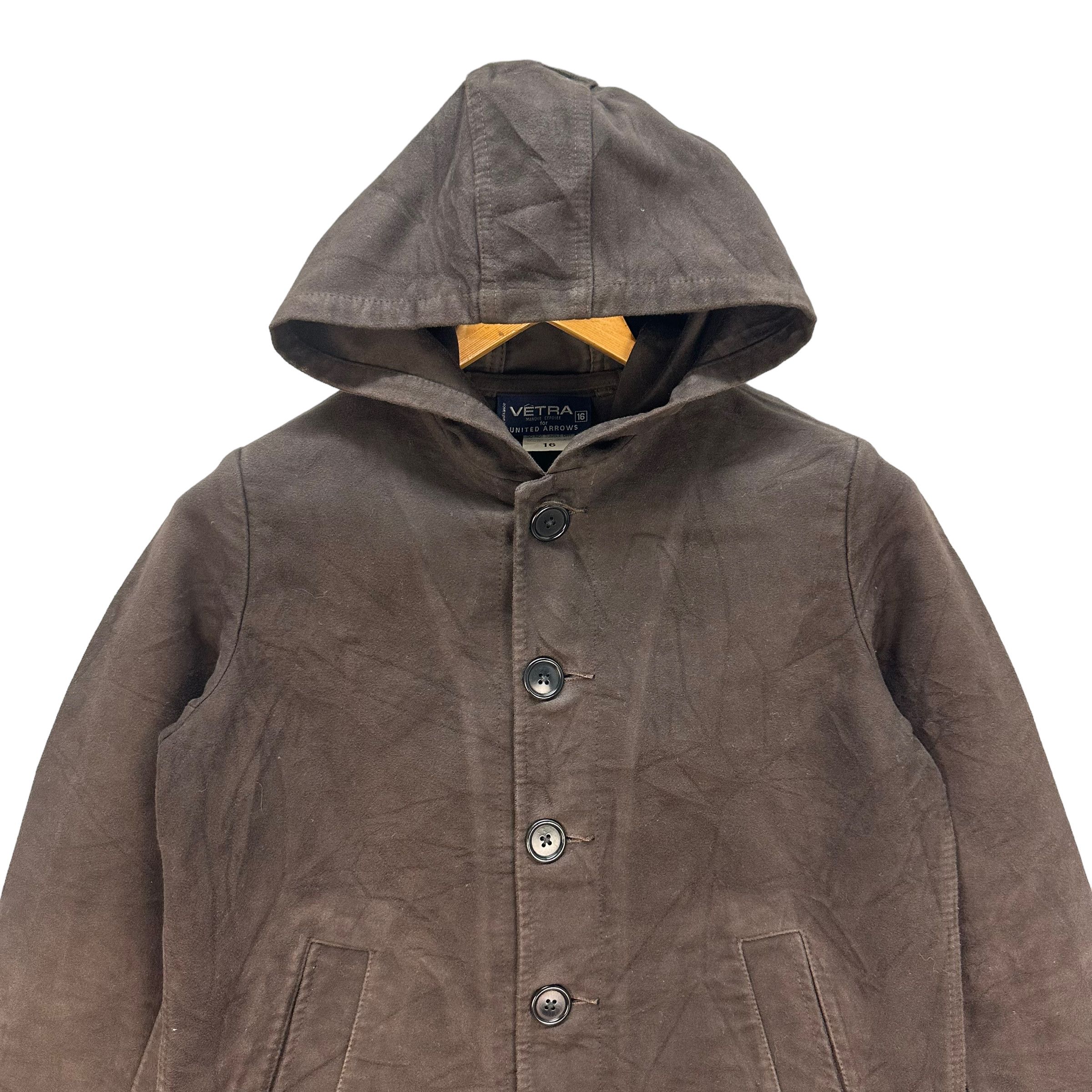 United Arrows VETRA X UNITED ARROWS HOODED COAT JACKET #8066-199 Size US S / EU 44-46 / 1 - 2 Thumbnail