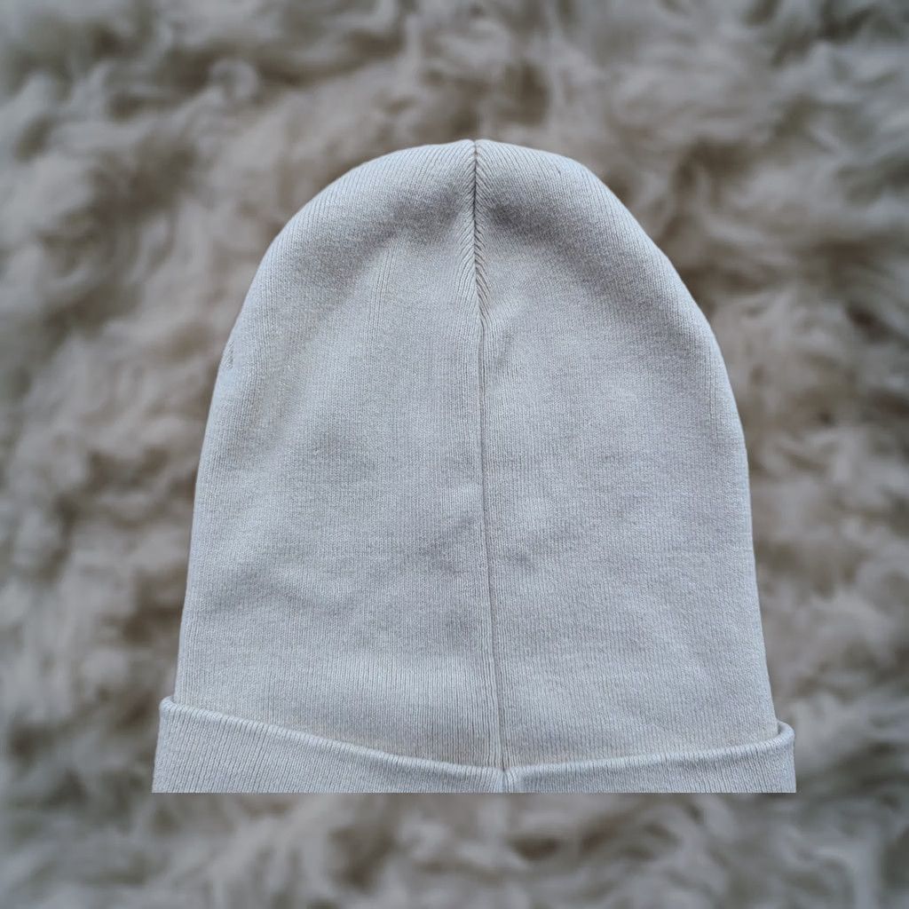 Vintage PYREX Beanie Hat One Size Off-White Virgil Abloh Plain Logo Stretch Knit Beanie Unisex Adults White Premium Casual Workwear Mens Womens Boys Girls Size ONE SIZE - 1 Thumbnail