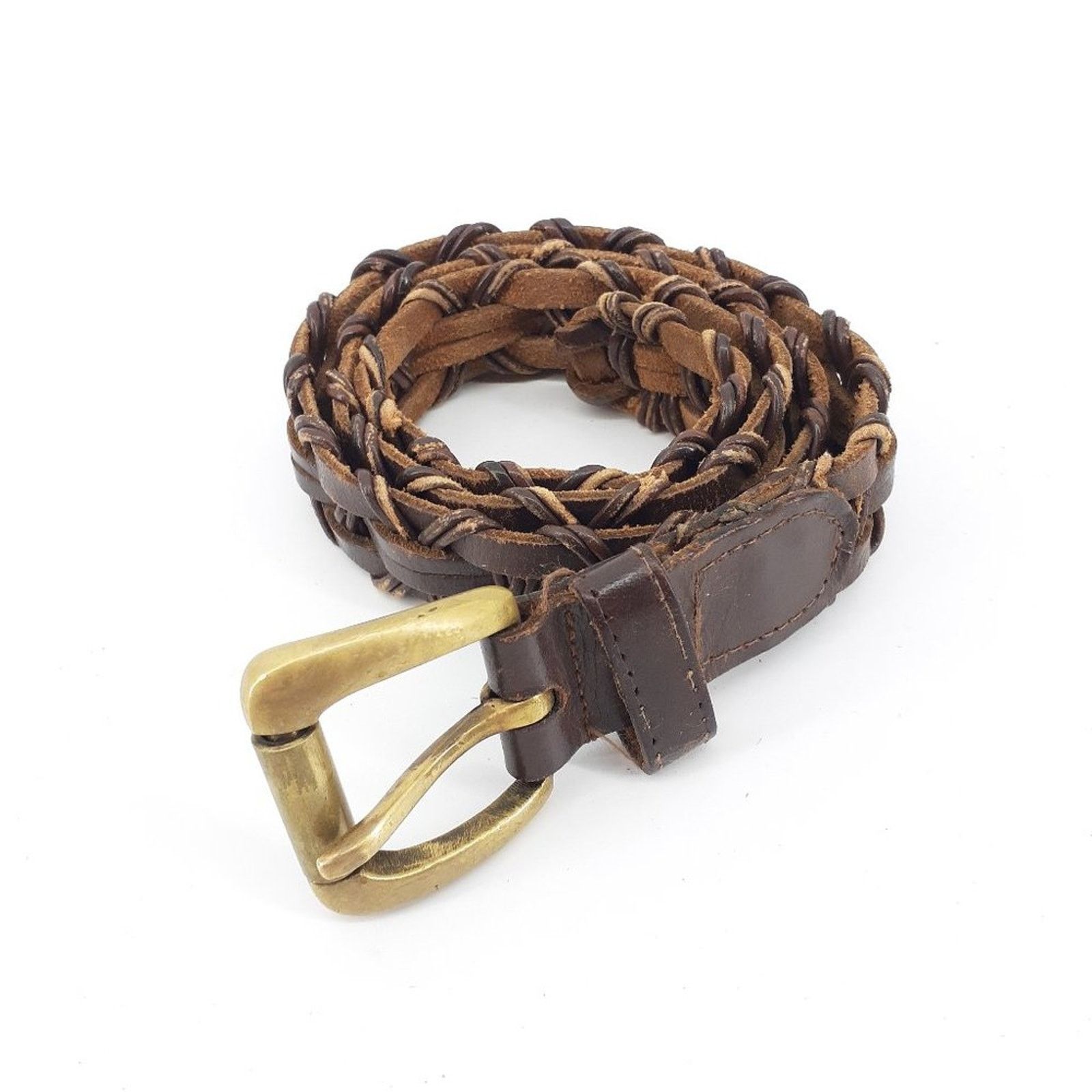 Other Women's Braided Genuine Leather Classic Casual Belt M/L Size ONE SIZE - 9 Thumbnail