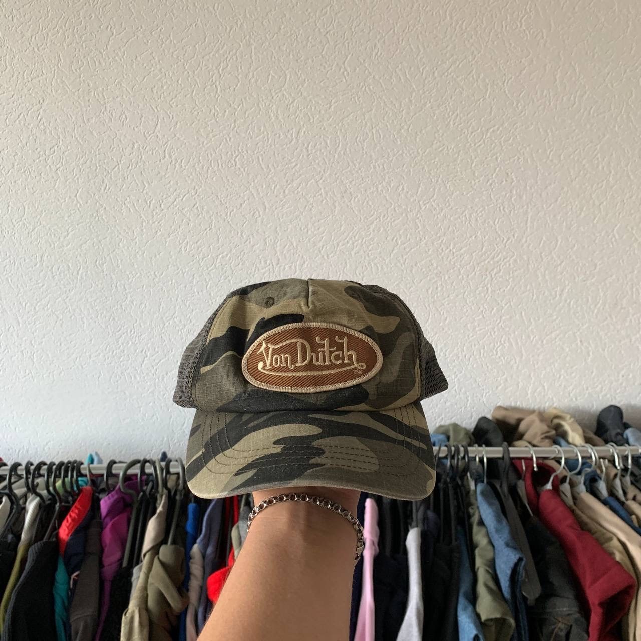 Vintage Von Dutch Y2K Japanese Vintage 90s Cap Camo Army Style Hat ...