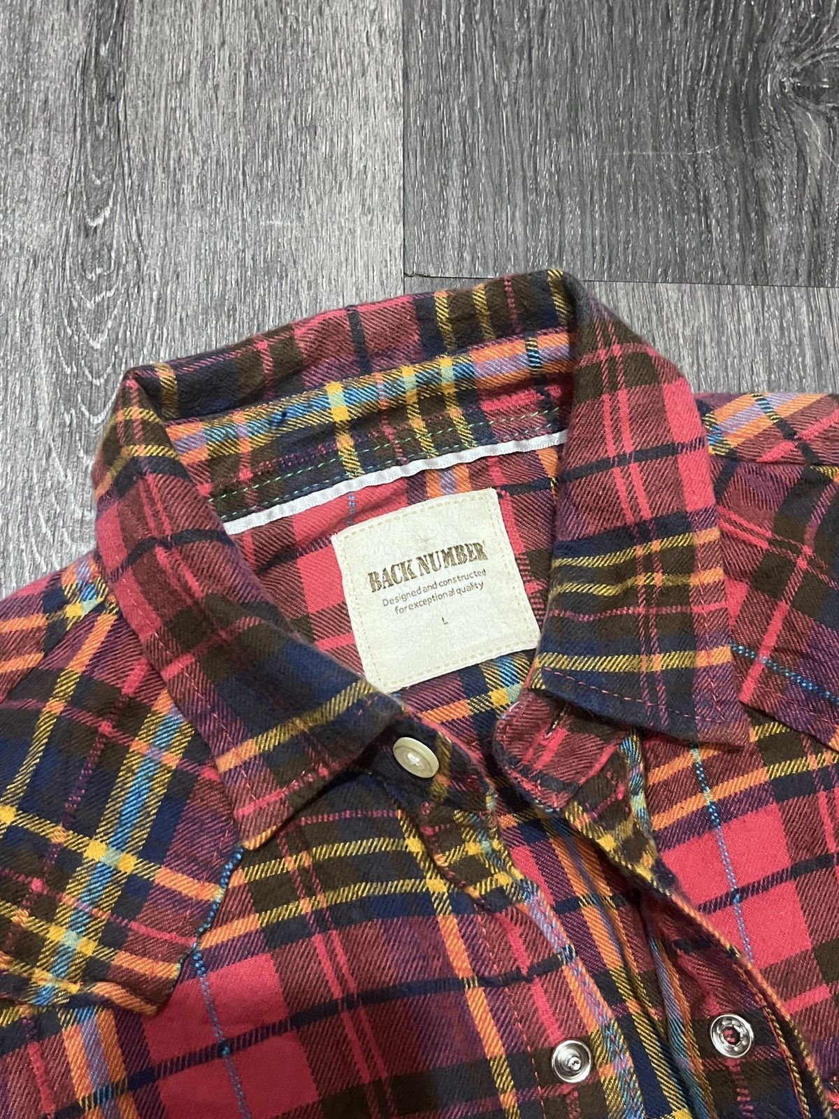 Hysteric Glamour Back Number Women Flannel Shirt Size L / US 10 / IT 46 - 7 Thumbnail