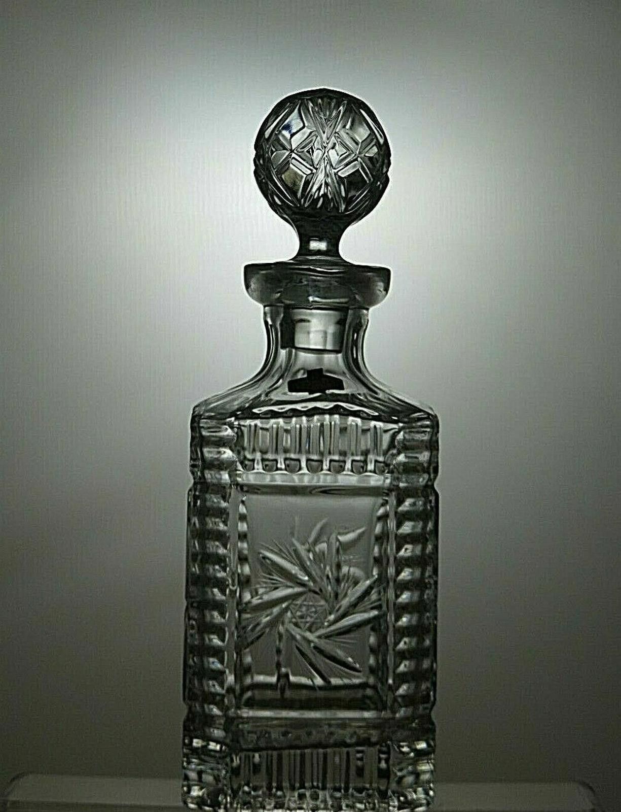 Other Zajecar Crystal Cut Glass Square Whiskey Decanter Stopper Size ONE SIZE - 3 Thumbnail