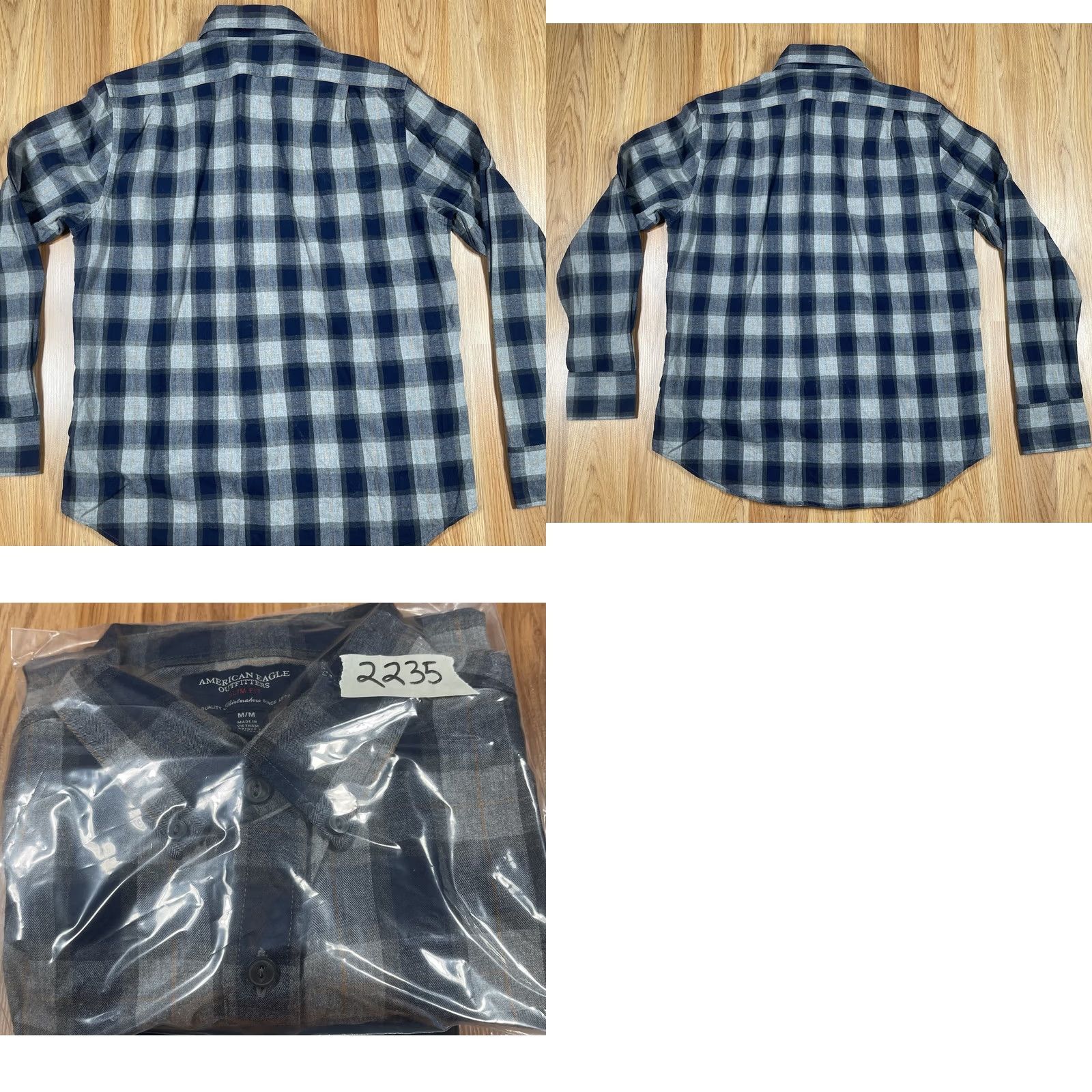 American Eagle Outfitters VINTAGE American Eagle Outfitters Shirt Mens M Medium SlimFit Button Down Flannel Plaid Size US M / EU 48-50 / 2 - 9 Thumbnail