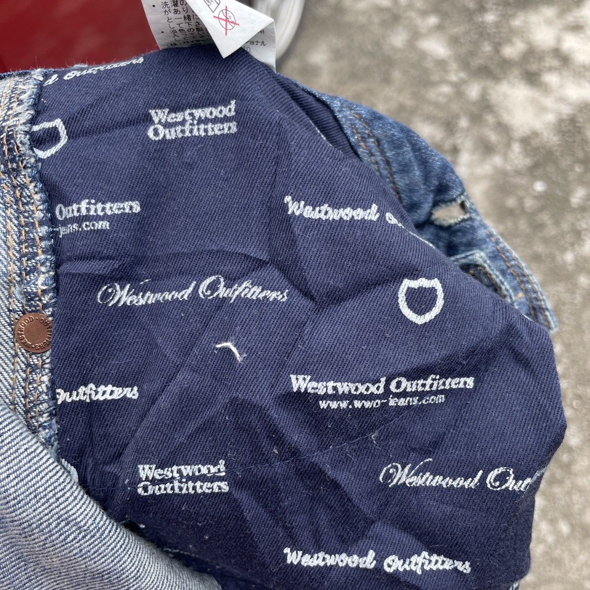 Other Vintage Westwood Outfitter Monkey Denim Jeans Size 31" - 6 Thumbnail