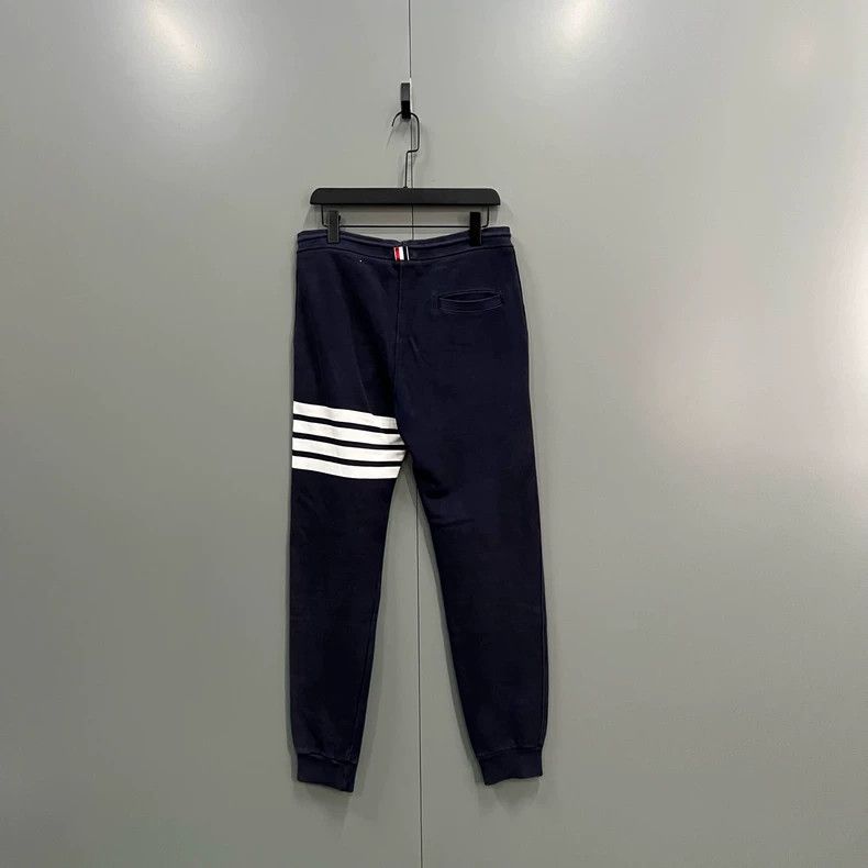 Thom Browne Thom browne Size 1 Dark blue striped drawstring sweatpants Size US 27 - 2 Thumbnail