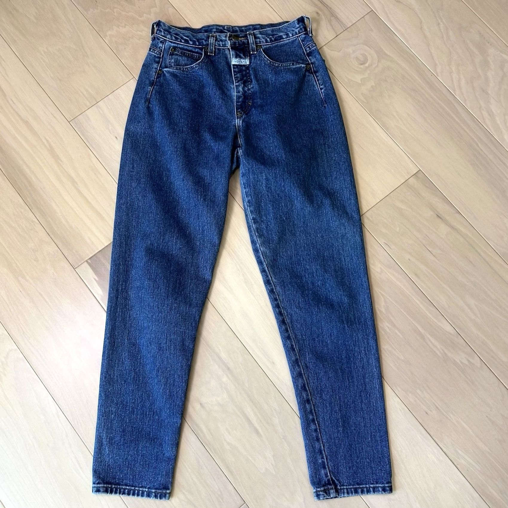 Denime Vintage Marithe Girbaud Francois Tapered Denim Jeans Womens 9/10 Blue Zip Button Size 30" / US 8 / IT 44 - 2 Thumbnail